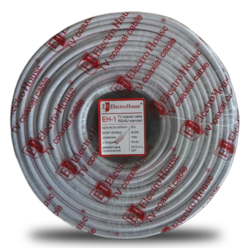 Телевизионный (коаксиальный) кабель RG-6U EH-1