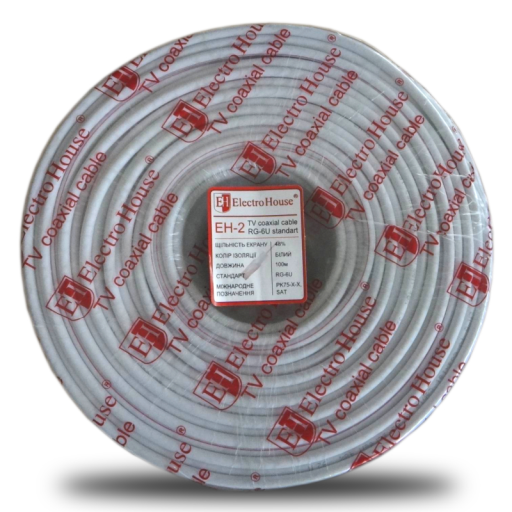 Телевизионный (коаксиальный) кабель RG-6U EH-2