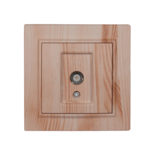 Розетка телевизионная светлое дерево Enzo