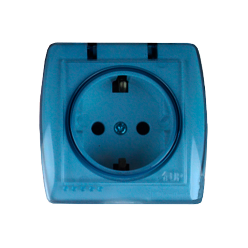 Розетка с заземлением с крышкой Acura