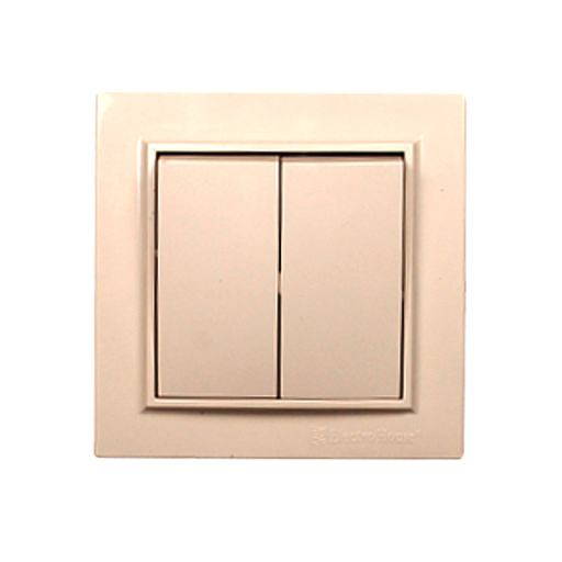 Выключатель двойной латте Enzo EH-2182