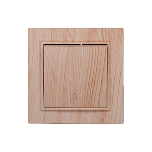 Выключатель проходной светлое дерево Enzo