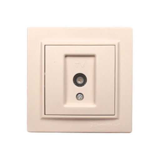 Розетка телевизионная латте Enzo EH-2196