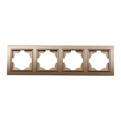 Рамка 4-местная роскошно золотой Enzo