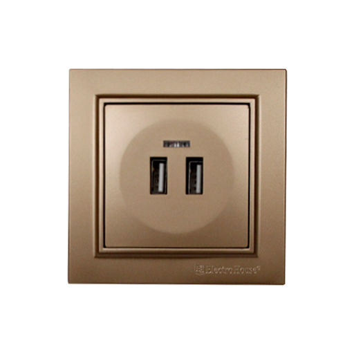 Розетка USB роскошно золотой Enzo