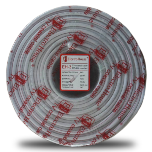 Телевизионный (коаксиальный) кабель RG-6U EH-3