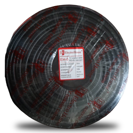 Телевизионный (коаксиальный) кабель RG-6U EH-5