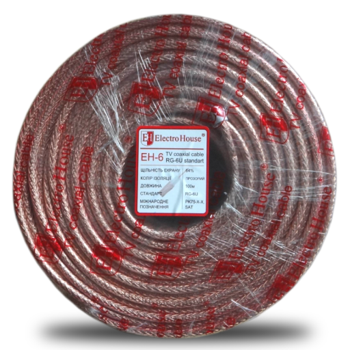 Телевизионный (коаксиальный) кабель RG-6U EH-6