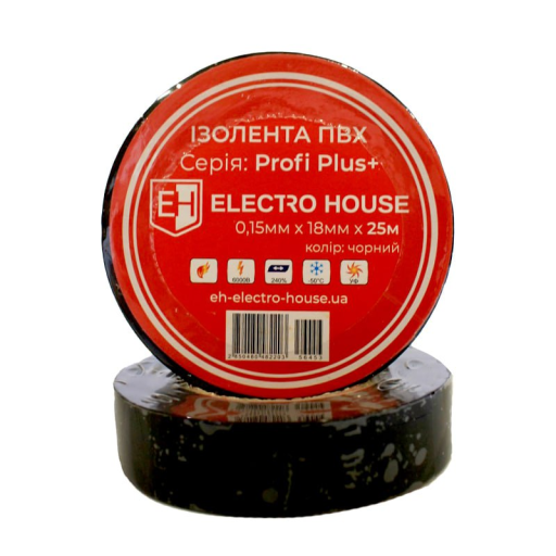 Изолента черная 0,15мм х 18мм х 25м
