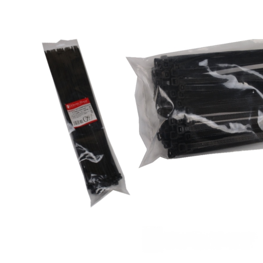 Стяжка кабельная чёрная 8x750