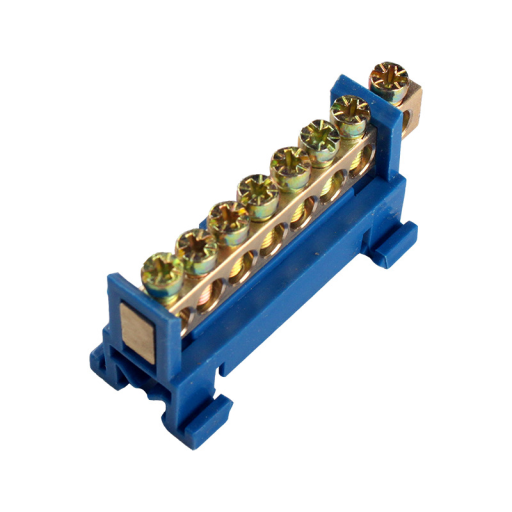 Шина нулевая 8 отверстий на DIN рейку