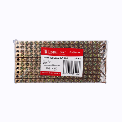 Шина нулевая 6х9 18/2