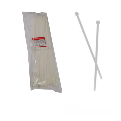 Стяжка кабельная белая 8x550