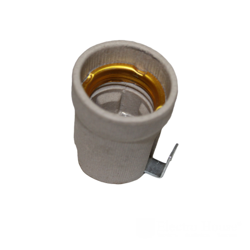 Патрон керамический с планкой E27