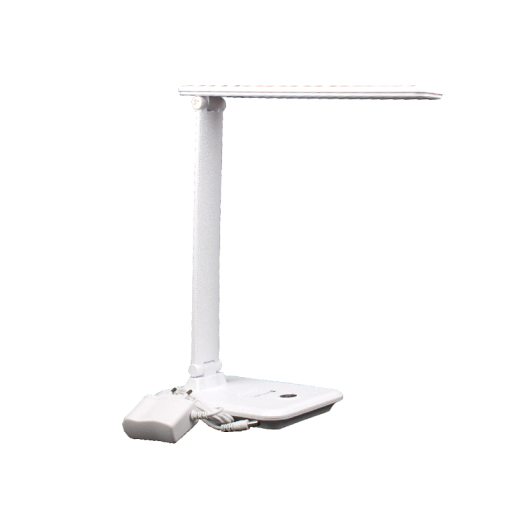 Лампа настольная белая 10W с беспроводной зарядкой