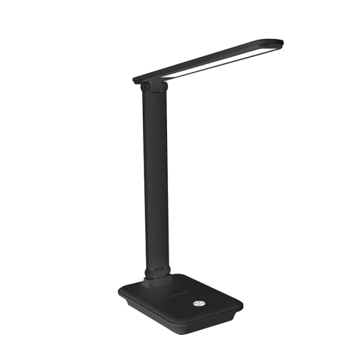 Лампа настольная черная 10W с беспроводной зарядкой
