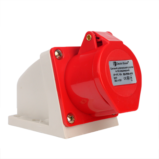 Силовой разъем стационарный (розетка) 4х16