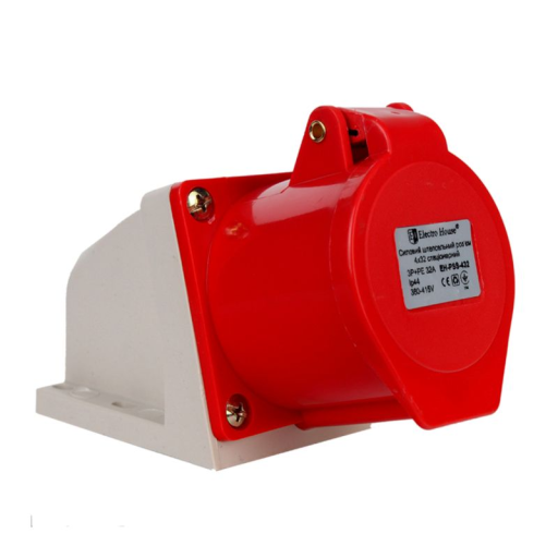 Силовой разъем стационарный (розетка) 4х32