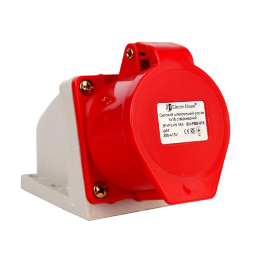 Силовой разъем стационарный (розетка) 5х16