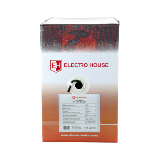 Кабель UTP 4х2х0,51 Cu черный (наружный монтаж)